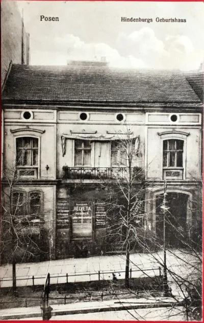 Hans_Kropson - Pocztówka (awers) z roku 1915 przedstawiająca dom w Poznaniu w którym ...