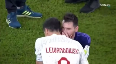 EndThis - Messi i Lewy po meczu, chyba się jednak dogadali. 
#mecz