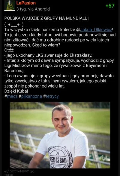 LaPasion - Dzięki @Jakub_Olkiewicz!



#mecz #pilkanozna #mundial #tetrycy #weszlo