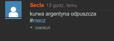 Secla - @jezus_cameltoe: było widać, oczywiście, nawet pisałem o tym na #mecz