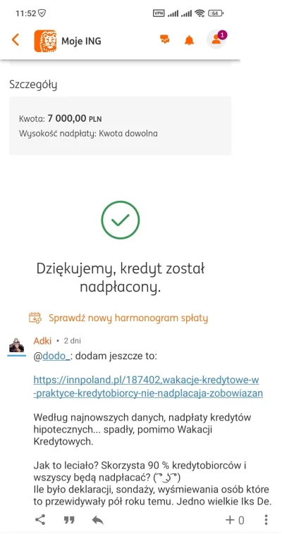 Krupier - I cyk, dokładam się do statystyk nadpłat w bankach. Poszły skumulowane raty...