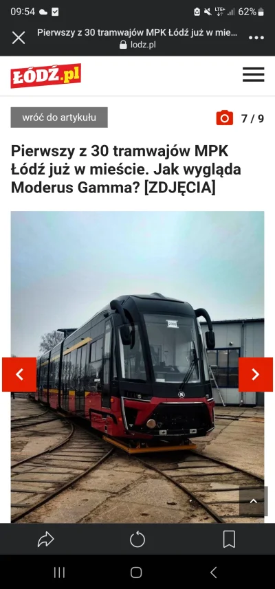 mrsopelek - Nowe tramwaje dla Łodzi, a konkretnie 1 z 30, który przyjechał dziś nocą ...