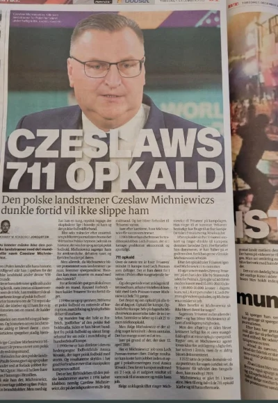 Dominek - Dzisiejsza duńska gazeta, chyba nie trzeba tłumaczyć xddd

#mecz #pilkanozn...