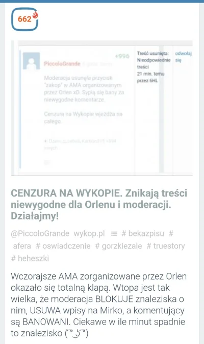 Barto - 48 minut utrzymało się znalezisko o usuwaniu niewygodnych treści dotyczących ...