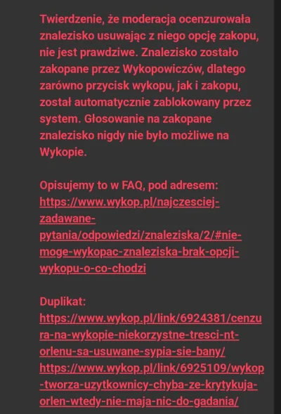 Paczekwmasle - @dosiu: całkiem odważne stanowisko moderacji, biorąc pod uwagę że znik...