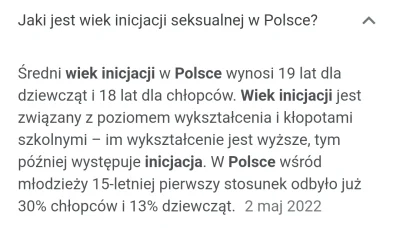 Instynkt - > mnie to zawsze śmieszyło, statystyka inicjacji seksualnej to 13-15 lat ś...