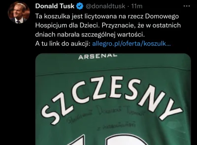 jaroty - Tak znienawidzony przez pisowski ściek Tusk dostał swego czasu koszulkę od S...