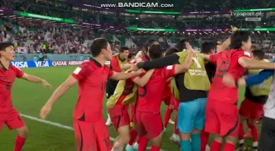 uncle_freddie - Piękna radość Koreańczyków po końcowym gwizdku w meczu Urugwaju z Gha...