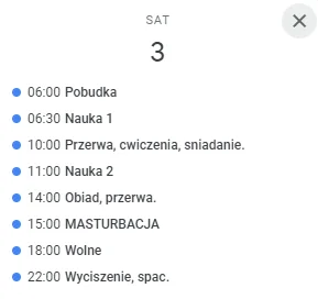 wszystkieNazwyZajete - Plan dnia skierowany na nauke. Mam wolne pare miesiecy i chce ...