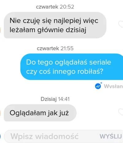 przegro_pisarz - Co ona miała na myśli? #tinder #logikarozowychpaskow