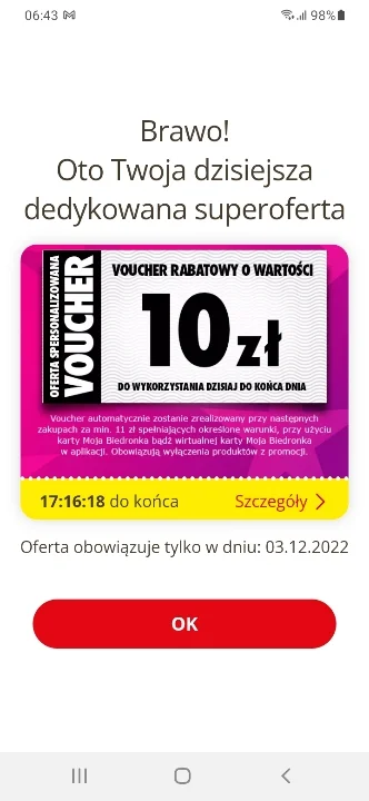 ewataewa - Dwa miesiące z apką. 90% bezużytecznych dla mnie kuponów. A dziś... tyle w...