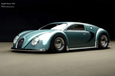 Sultanat_Muszelki - Gdyby Veyron był produkowany około roku 1945

#motoryzacja #samoc...