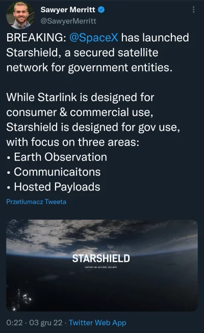 k.....1 - Jest starlink
Będzie starshield
https://www.spacex.com/starshield/index.h...