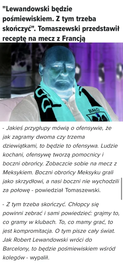 Matioz - Nie wiedząc jak zareagować na krytykę po meczu z Meksykiem, Czesław Michniew...