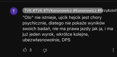 O.....x - #kononowicz #k0sno 
Czyli jednak nie ma prawa jazdy jak ujcik (ʘ‿ʘ)