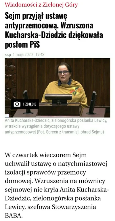 Volki - Lewaczki jeszcze dziękowali PiSowi za lewicową ustawę.