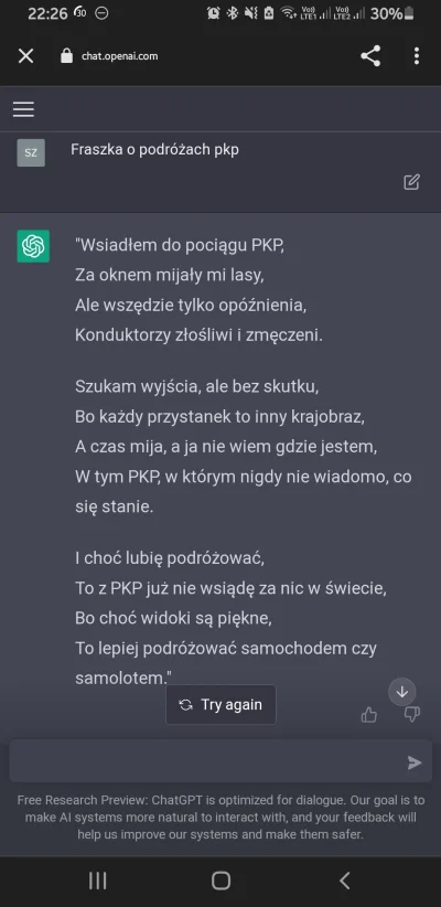 sztygar - Ten bot nawet niepytany ma swoje zdanie na temat pkp