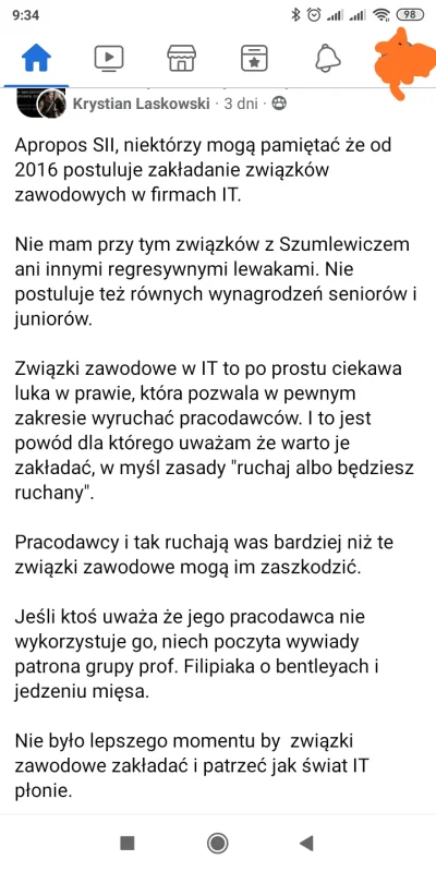 FilSardyn - Czyli związki zawodowe zakłada się po to, żeby #!$%@?ć branżę. Brawo.
#a...