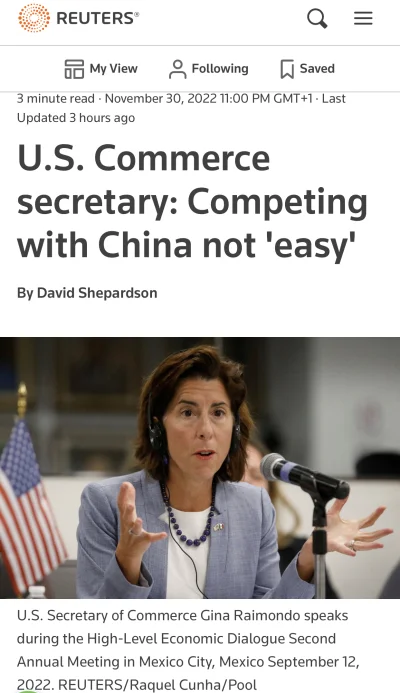Mjj48003 - Patrzcie, nawet Pani komisarz handlu w USA pompuje Chiny jak LubiChina i G...