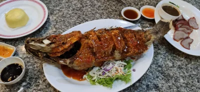kotbehemoth - Smażony #!$%@?* w ostrym sosie, w restauracji w Chinatown w Bangkoku.

...