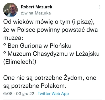 L.....w - Dokładnie, niczego tak nie potrzebuje jak muzeum bengurjona w Płońsku!

#...