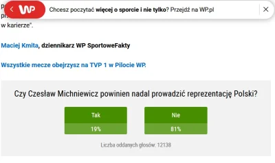 AH24N2 - Ciekawe skąd na kanale sportowym w ankiecie na czacie az 64 % chciało aby Cz...