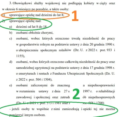 minvt - @TWezmyr: Jak masz dzieci do 8 roku życia, to jesteś zwolniony. Jak starsze i...