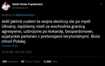 olrajt - > A już za kilka dni na kanale Rafała Otoki-Frąckiewicza nasza długa rozmowa...