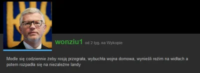 Nateusz1 - Tfu na ruską onucę, jeszcze specjalnie ma Melnyka na profilowym, bo liczy ...