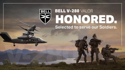 FruMar - Bell V-280 Valor został wybrany na następcę UH-60 Black Hawk w US Army.

#...