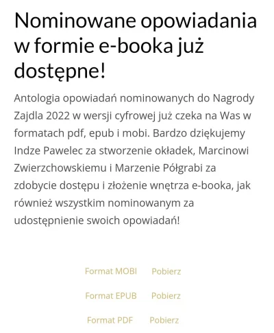 s.....w - Na zajdel.art.pl można pobrać antologię opowiadań nominowanych do Nagrody Z...