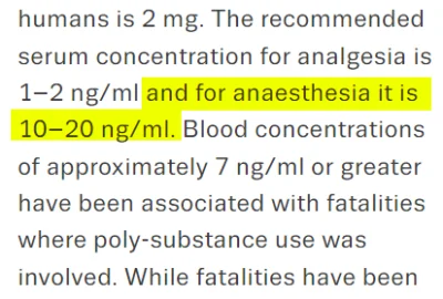 rzep - > Blood concentrations of approximately 7 ng/ml or greater have been associate...