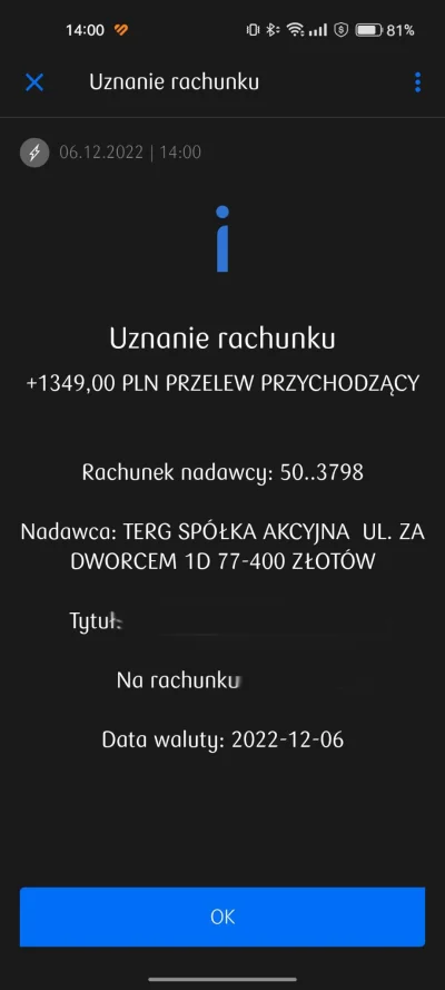 garuda - Udało się!
Po 36 dniach MediaExpert oddało mi środki ( ͡€ ͜ʖ ͡€)