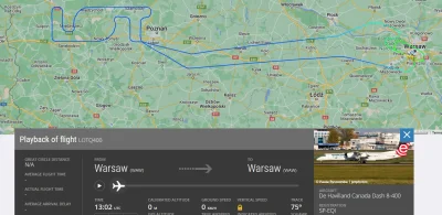 Ksebki - #lotnictwo

trasa lotu okolicznościowego z powodu wycofania samolotów Dash...