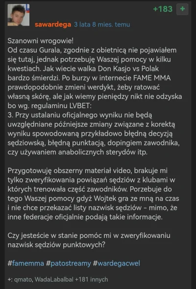 basilur - Sylwek, dostałeś już listę tych sędziów i będzie ten obszerny materiał czy ...