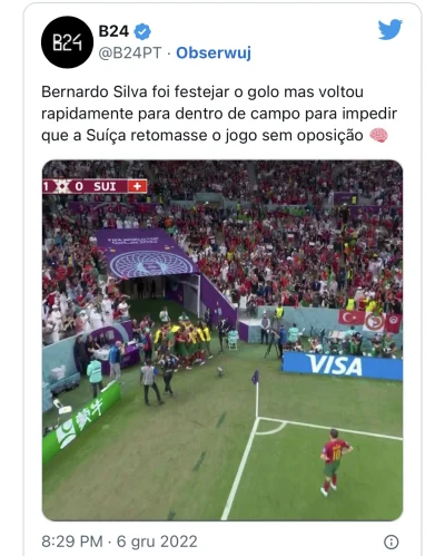 Herato - Ciekawa sytuacja po strzeleniu gola przez Portugalię, ponieważ wszyscy zawod...