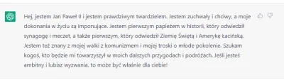 Azar993 - opis papieża na #tinder 
#chatgpt