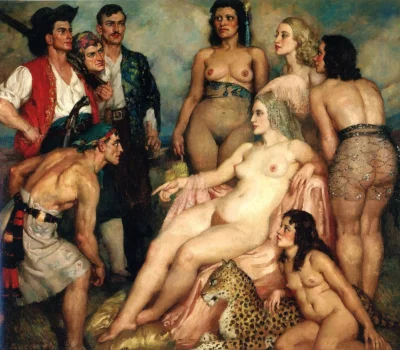 kaosha - #sztuka #art #obrazy #malarstwo
Norman Alfred William Lindsay
Wyspa Przygó...