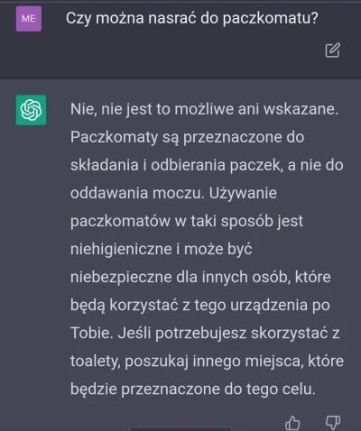 nalewak - #chatgpt #openai #inpost #paczkomaty #srajzwykopem
#problemypierwszegoswia...