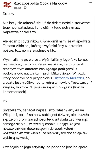 Mjj48003 - Piotruś, kogo ty próbujesz oszukać? Zesrałeś się o wpis Rzeczpospolita Obo...