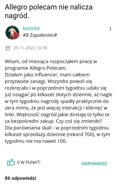 kilof000 - Hej @allegro_pl przypominam się z pytaniem zadanym we wpisie https://www.w...