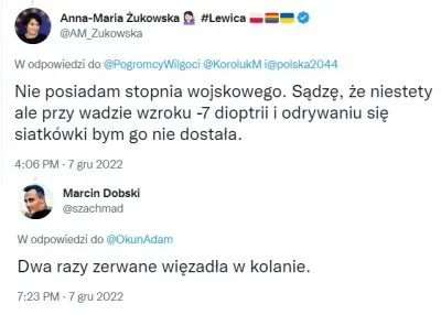 przemyslaw-maczka - @jacek007g: Strzelam że Żukowska i Dobski