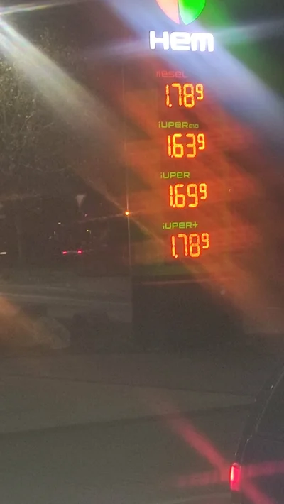 Polakmaly - Aktualna cena paliwa w Niemczech, foto robione kilka minut temu