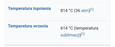 trypson_tryptaminka - #chemia

Hej.
Arsen ma temperaturę wrzenia niższą niż topnienia...