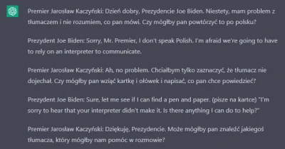 WOTWOT - Poprosiłem AI o stworzenie przykładowej rozmowy Jarosława Kaczyńskiego z Joe...