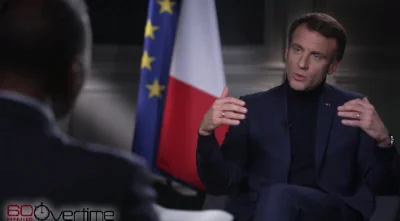 anonimek123456 - Piękny gest francuskiego prezydenta - Macron udziela wywiadu na tle ...