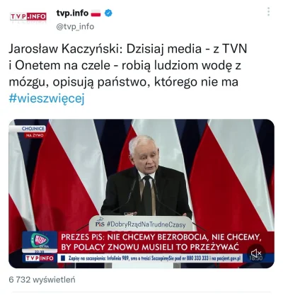 escapartelamuerte - TVP chyba się czuje urażone, że prezes o nich nie wspomniał.
#bek...