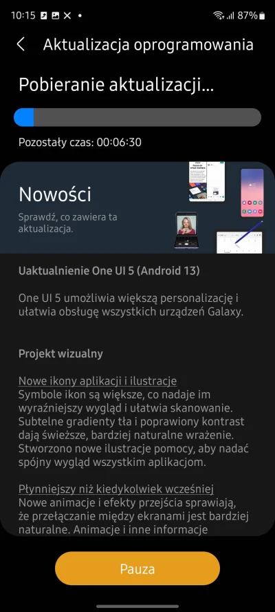 hieronimgieroslawski - #android #samsung
Dostępna jest już aktualizacja do oneui5 z a...