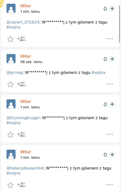 Wariacik_Sztosinger - @Mitur: #!$%@? z tym spamem z tagu wojna