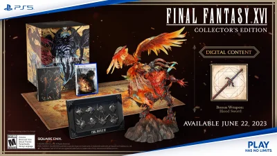 kolekcjonerki_com - Final Fantasy XVI z kolekcjonerką, edycją Deluxe i dodatkowym Ste...